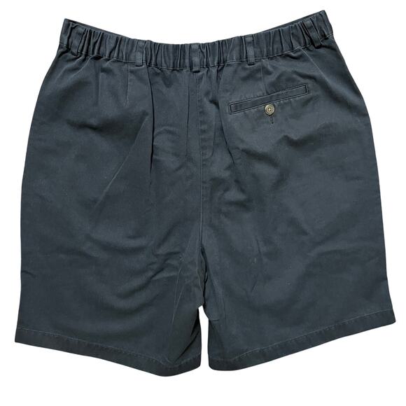 VTG L.L. BEAN High Rise Bermuda Shorts in Navy Blue SZ 14 - Picture 5 of 8